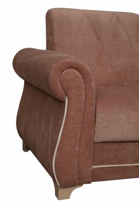 Кресло для отдыха "Порто" (велюр киви корица / микровельвет крем) в Самаре - samara.katalogmebeli.com | фото 3