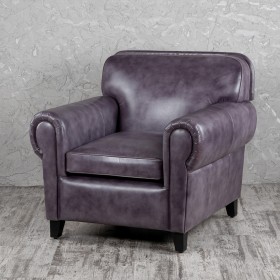 Кресло кожаное Элегант (Фиолетовый) в Самаре - samara.katalogmebeli.com | фото