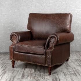 Кресло кожаное Лофт Аристократ (ширина 1100 мм) в Самаре - samara.katalogmebeli.com | фото