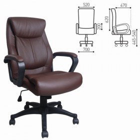 Кресло офисное BRABIX Enter EX-511 (коричневый) в Самаре - samara.katalogmebeli.com | фото 1