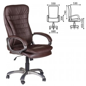 Кресло офисное BRABIX Omega EX-589 (коричневое) в Самаре - samara.katalogmebeli.com | фото 1