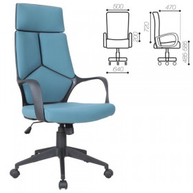 Кресло офисное BRABIX Prime EX-515 (голубая ткань) в Самаре - samara.katalogmebeli.com | фото