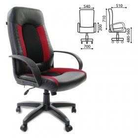 Кресло офисное BRABIX Strike EX-525 (черно-красный) в Самаре - samara.katalogmebeli.com | фото