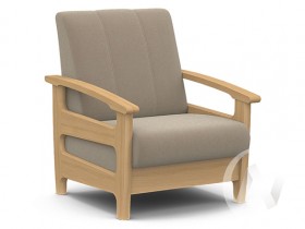 Кресло для отдыха Омега (бук лак/CATANIA LATTE) в Самаре - samara.katalogmebeli.com | фото 1
