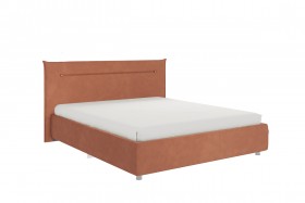 Кровать 1,6 Альба с основанием (Персик велюр) в Самаре - samara.katalogmebeli.com | фото