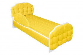 Кровать 170 Атлет 74 Жёлтый (мягкий бортик) в Самаре - samara.katalogmebeli.com | фото