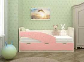 Кровать Бабочки 2,0м (Розовый металлик) в Самаре - samara.katalogmebeli.com | фото