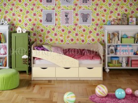 Кровать Бабочки 2,0м (Ваниль матовый) в Самаре - samara.katalogmebeli.com | фото