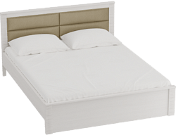 Кровать Элана 1400 с основанием Бодега белая в Самаре - samara.katalogmebeli.com | фото