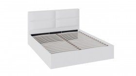 Кровать «Глосс» с мягкой обивкой и подъемным механизмом тип 1 (1600) (Белая) в Самаре - samara.katalogmebeli.com | фото