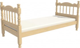 Кровать одинарная Аленка из массива сосны 800*1890 Сосна в Самаре - samara.katalogmebeli.com | фото 3