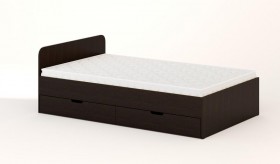 Кровать с ящиками 1200 (Венге) в Самаре - samara.katalogmebeli.com | фото