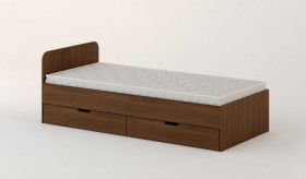 Кровать с ящиками 900 (Орех темный) в Самаре - samara.katalogmebeli.com | фото