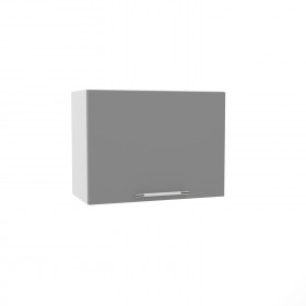Квадро ВПГ 600 шкаф верхний горизонтальный высокий (Ваниль кожа/корпус Серый) в Самаре - samara.katalogmebeli.com | фото