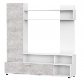Мебель для гостиной "МГС 9" Белый / Цемент светлый в Самаре - samara.katalogmebeli.com | фото 1