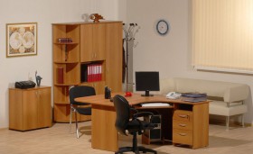 Мебель для персонала Рубин 42 Светлый миланский орех в Самаре - samara.katalogmebeli.com | фото 2