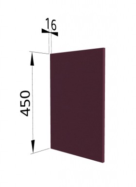Панель торцевая (для шкафа горизонтального высокого) ВПГ Квадро (Виноград) в Самаре - samara.katalogmebeli.com | фото