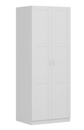 Шкаф двухдверный Пегас сборный белый в Самаре - samara.katalogmebeli.com | фото