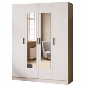 Шкаф комбинированный Ларс (1,6) белый в Самаре - samara.katalogmebeli.com | фото