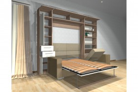 Шкаф-кровать с диваном Каролина в Самаре - samara.katalogmebeli.com | фото 3