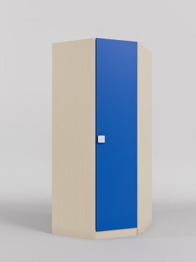 Шкаф угловой (угловая секция) Скай (Синий/корпус Клен) в Самаре - samara.katalogmebeli.com | фото